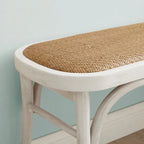 Bernsley Bentwood Rattan Dining Bench