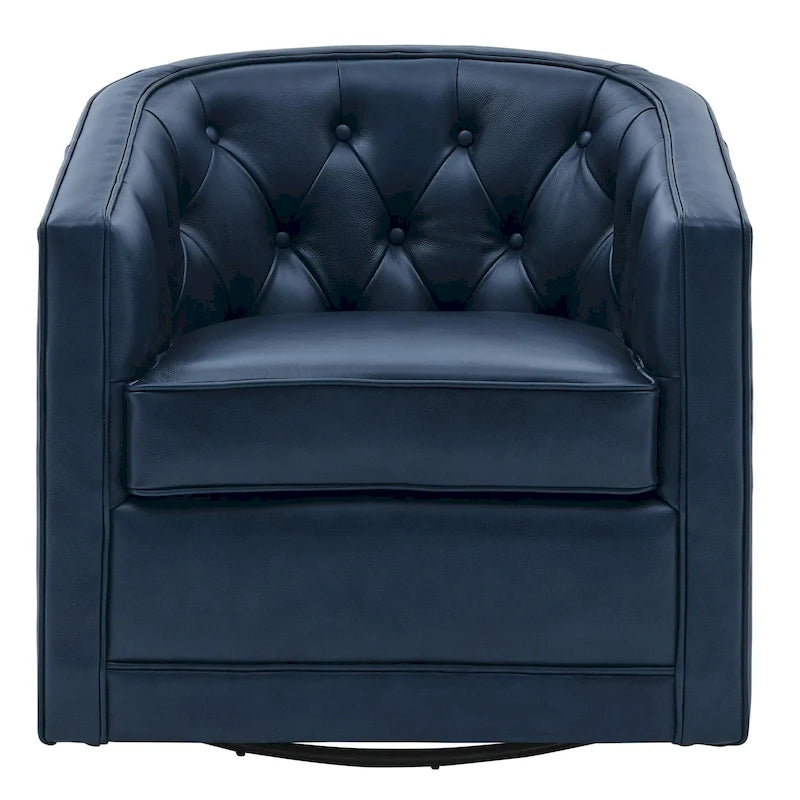 Walsh Top Grain Leather Swivel Chair