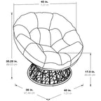 Poltrona Papasan in Vimini Intrecciato Avoca The Curated Nomad