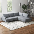 Divano sezionale angolare in tessuto Harman Modern Living Room