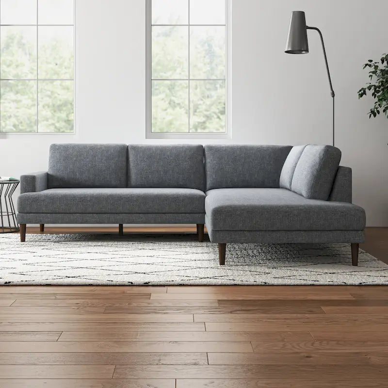 Divano sezionale angolare in tessuto Harman Modern Living Room