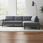 Divano sezionale angolare in tessuto Harman Modern Living Room
