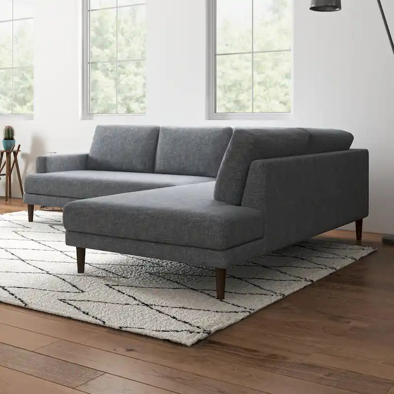 Divano sezionale angolare in tessuto Harman Modern Living Room
