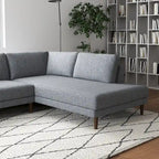 Divano sezionale angolare in tessuto Harman Modern Living Room