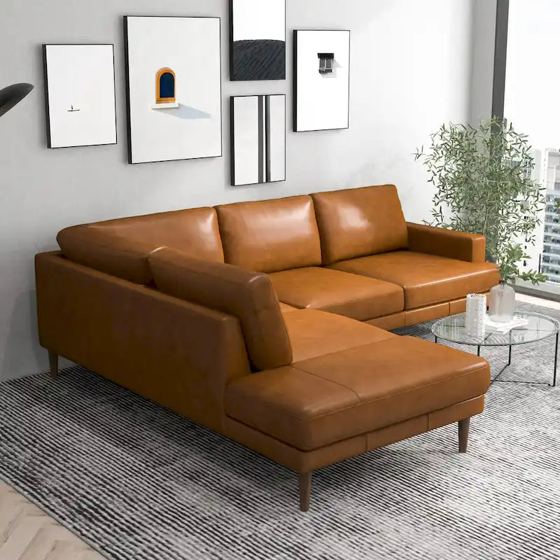 Divano sezionale angolare in tessuto Harman Modern Living Room