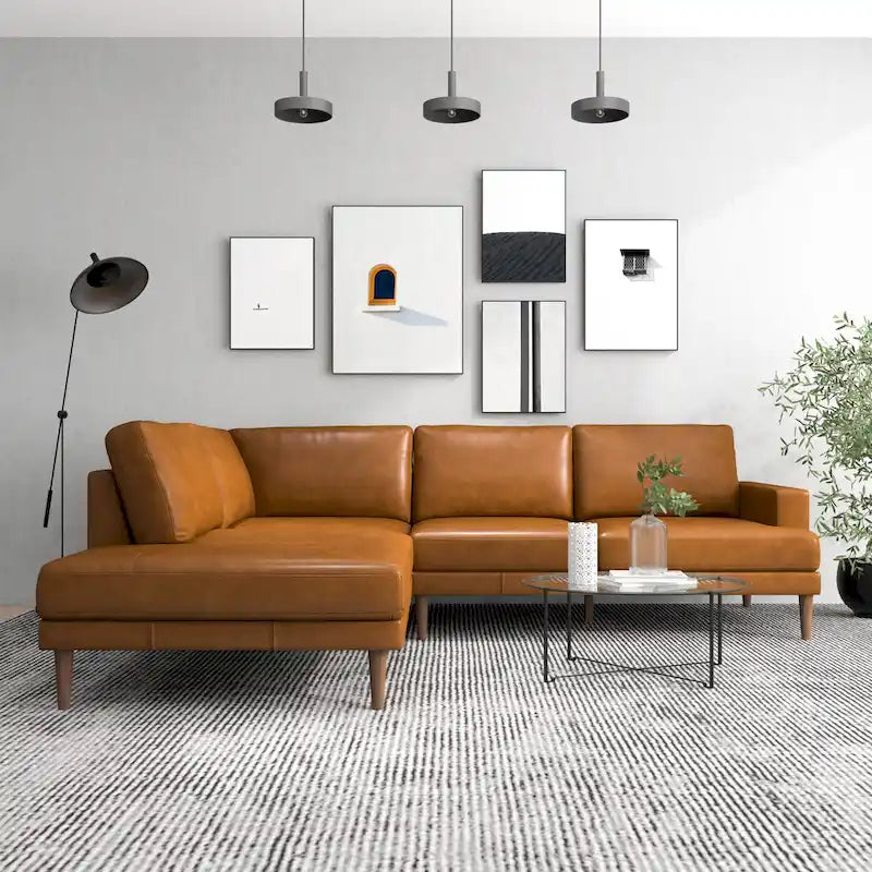 Divano sezionale angolare in tessuto Harman Modern Living Room