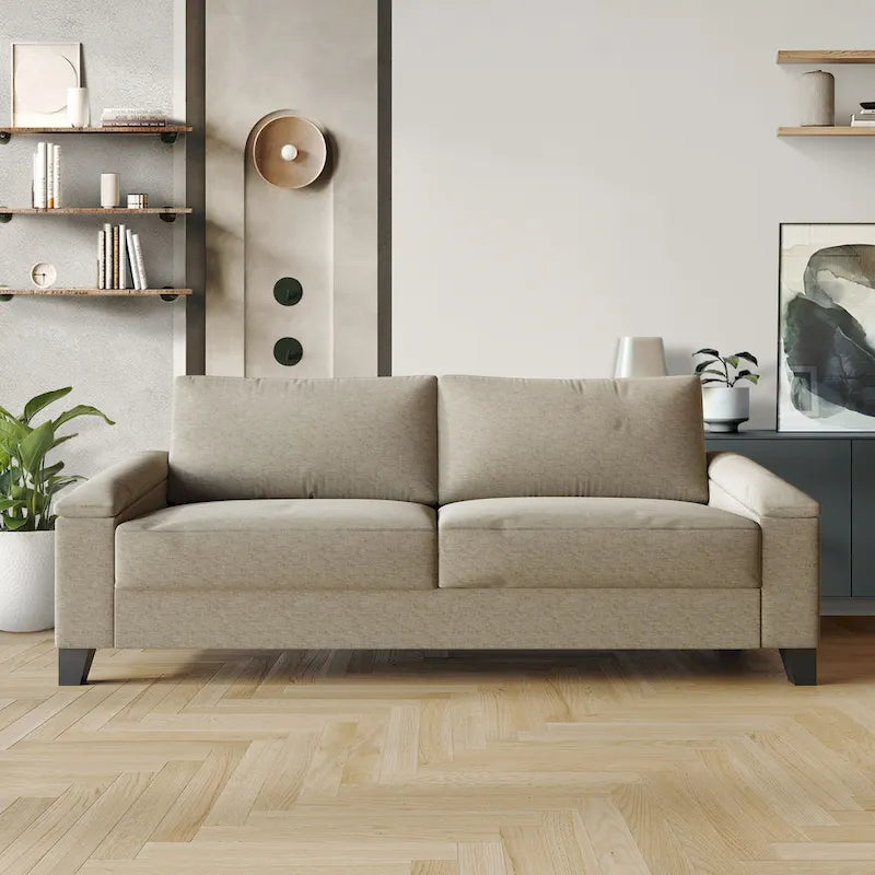 CraftPorch Simple Style Linen Upholstered Sofa