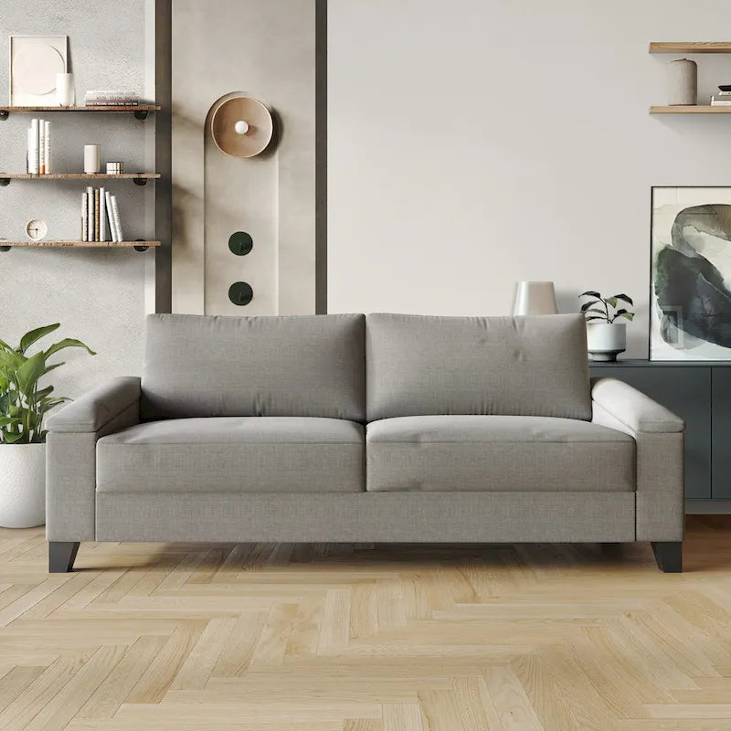 CraftPorch Simple Style Linen Upholstered Sofa