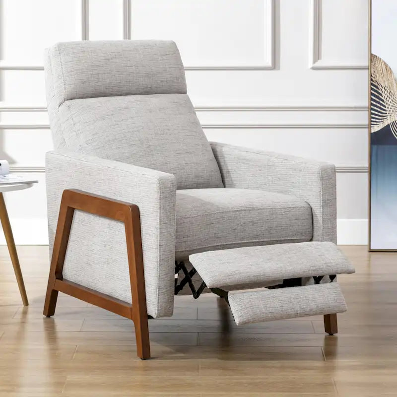 Poltrona reclinabile Vinton Push Back in tessuto tecnico di Greyson Living