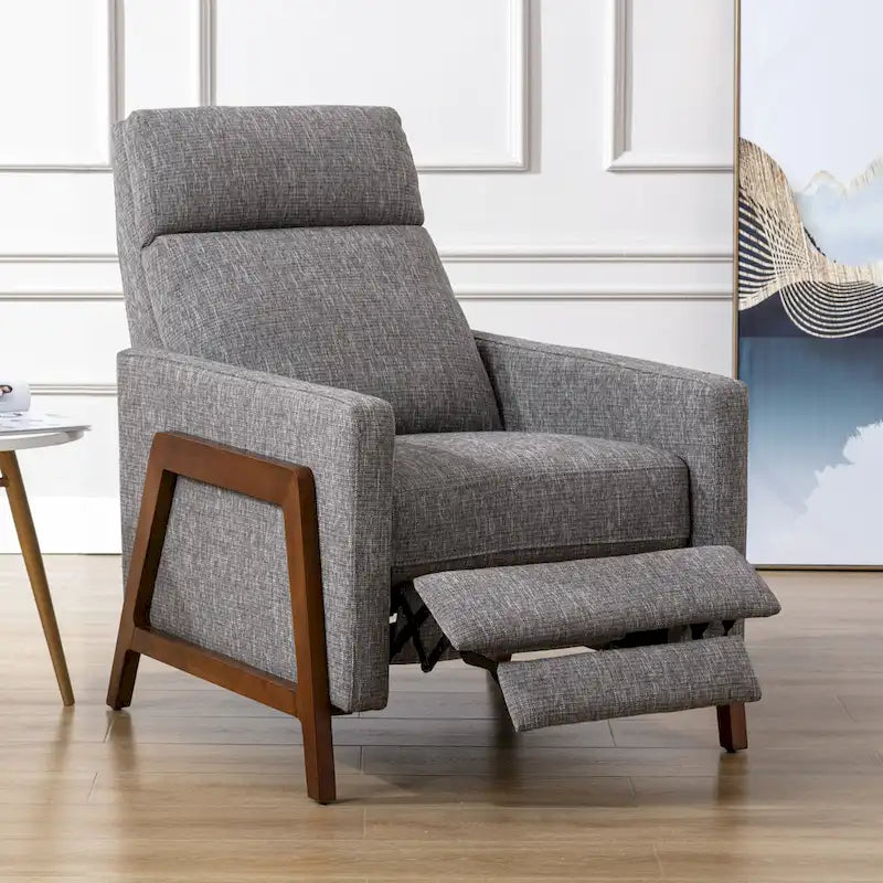 Poltrona reclinabile Vinton Push Back in tessuto tecnico di Greyson Living