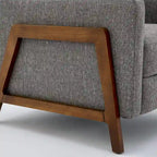 Poltrona reclinabile Vinton Push Back in tessuto tecnico di Greyson Living