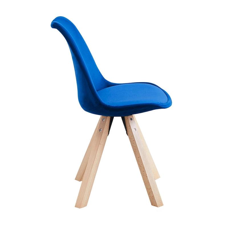 Porthos Home Poppy Dining Chairs Set of 2, Velvet and Beechwood