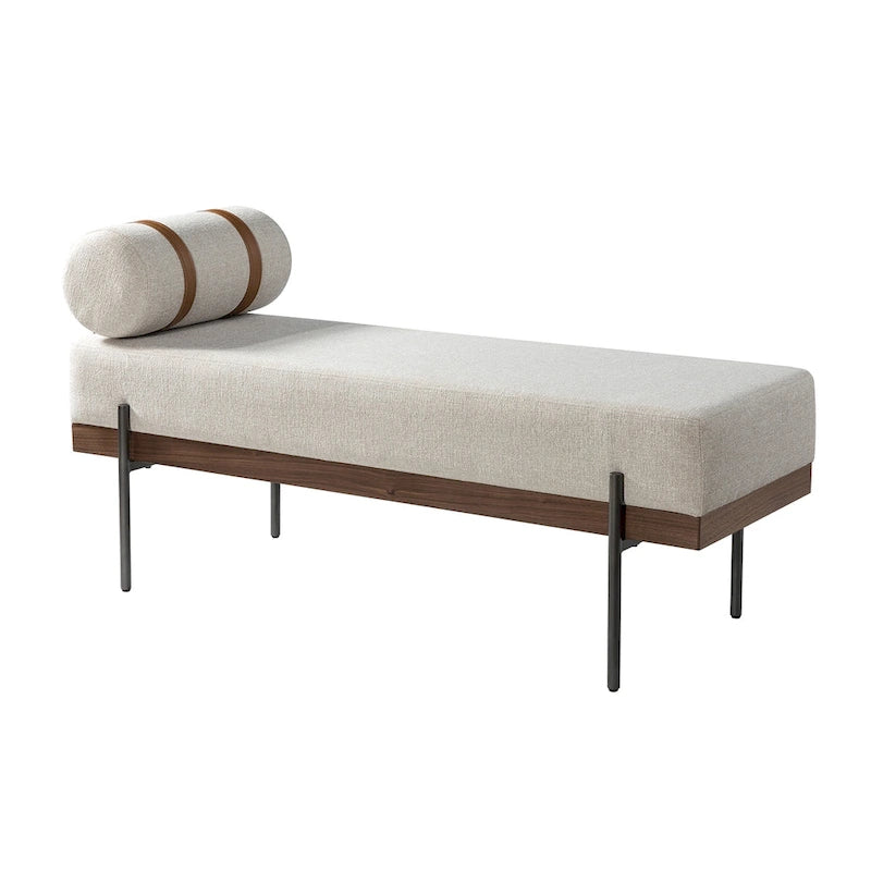 Damacio Entryway Bench with Removable Pillow