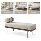 Damacio Entryway Bench with Removable Pillow