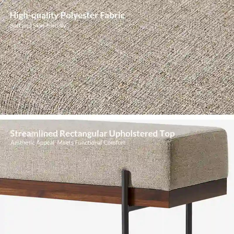 Damacio Entryway Bench with Removable Pillow
