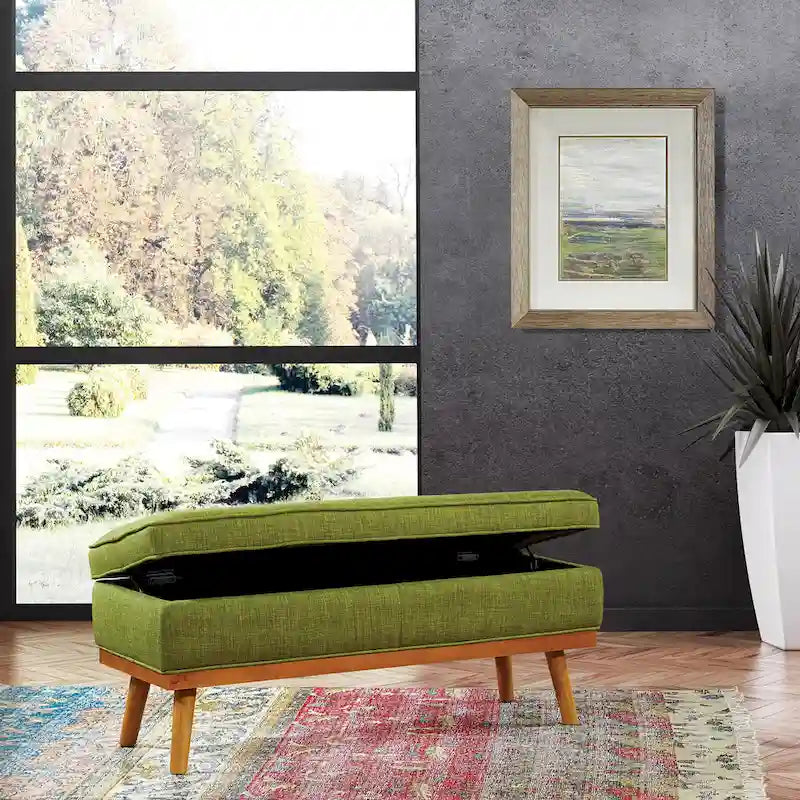 Carson Carrington Sastamala Mid-century Storage Bench