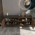 Mobile accentato in legno a 4 ante Clihome Furniture