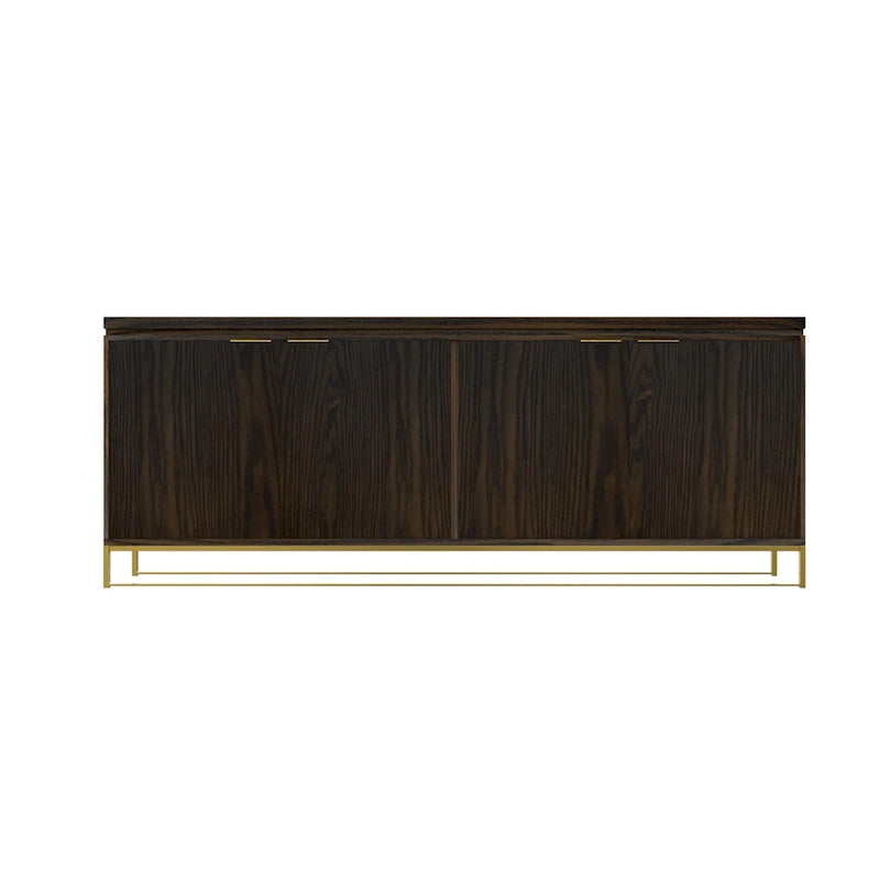 Mobile accentato in legno a 4 ante Clihome Furniture