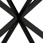 Retro Rectangular Dining Table with Carole Top and Black Embossed Center Plate