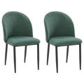Nyla Upholstered Dining Chair With Black Legs, Set of 2