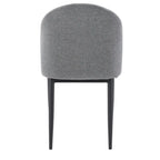Nyla Upholstered Dining Chair With Black Legs, Set of 2
