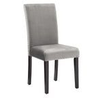 Balmforth Nailhead Velvet Upholstered Dining Chairs (Set of 2) by iNSPIRE Q Classic