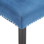 Balmforth Nailhead Velvet Upholstered Dining Chairs (Set of 2) by iNSPIRE Q Classic