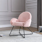 Corvus Rowen Modern Fleece Upholstered Accent Chair with Arm