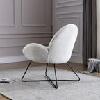 Corvus Rowen Modern Fleece Upholstered Accent Chair with Arm