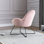 Corvus Rowen Modern Fleece Upholstered Accent Chair with Arm