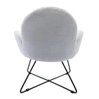 Corvus Rowen Modern Fleece Upholstered Accent Chair with Arm