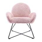 Corvus Rowen Modern Fleece Upholstered Accent Chair with Arm