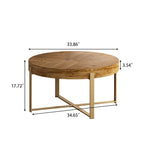 Modern Retro Splicing Round Coffee Table
