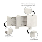 2-Door Accent Cabinet with LED Lights - Set of 2
