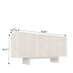 2-Door Accent Cabinet with LED Lights - Set of 2