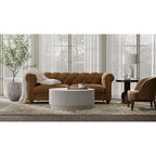 Carolina Living Tamia 42 Round Wooden Coffee Table - Elm