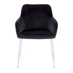 Silver Orchid Galotti Chrome Upholstered Dining Chair (Set of 2)