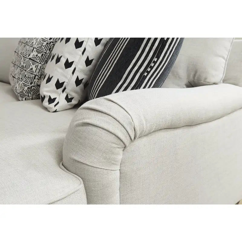 Divano componibile a 4 pezzi Signature Design by Ashley Huntsworth grigio tortora con chaise longue - 128W x 99D x 38H