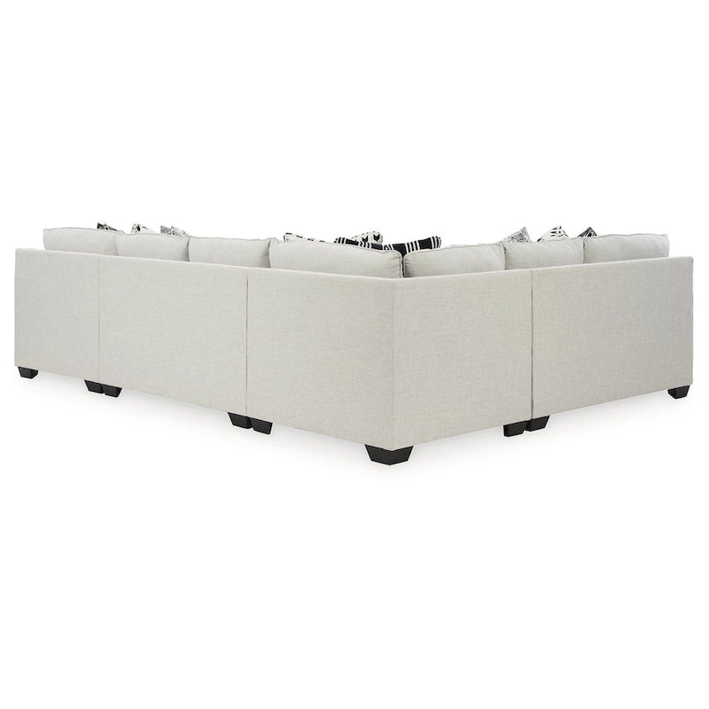 Divano componibile a 4 pezzi Signature Design by Ashley Huntsworth grigio tortora con chaise longue - 128W x 99D x 38H