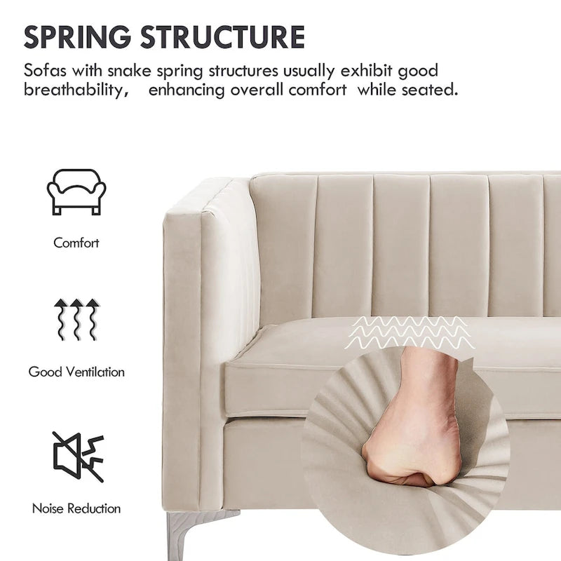 Morden Fort Living Room Furniture Sets Couches for Living Room, Chair, Couch and Sofa 3 Pieces, Fabric, Dutch Velvet