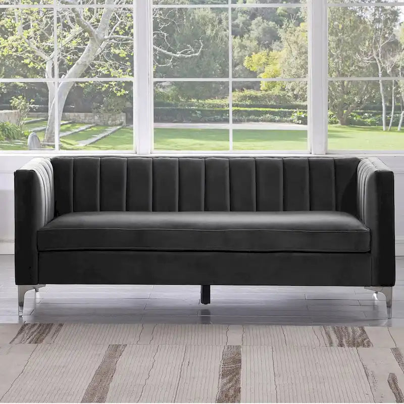 Morden Fort Living Room Furniture Sets Couches for Living Room, Chair, Couch and Sofa 3 Pieces, Fabric, Dutch Velvet