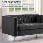 Morden Fort Living Room Furniture Sets Couches for Living Room, Chair, Couch and Sofa 3 Pieces, Fabric, Dutch Velvet