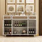 55W Mirrored Credenza Sideboards Buffets Cabinet Bookcase Living Room