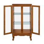 Curio Cabinet Lighted Curio Diapaly Cabinet with Adjustable Shelves