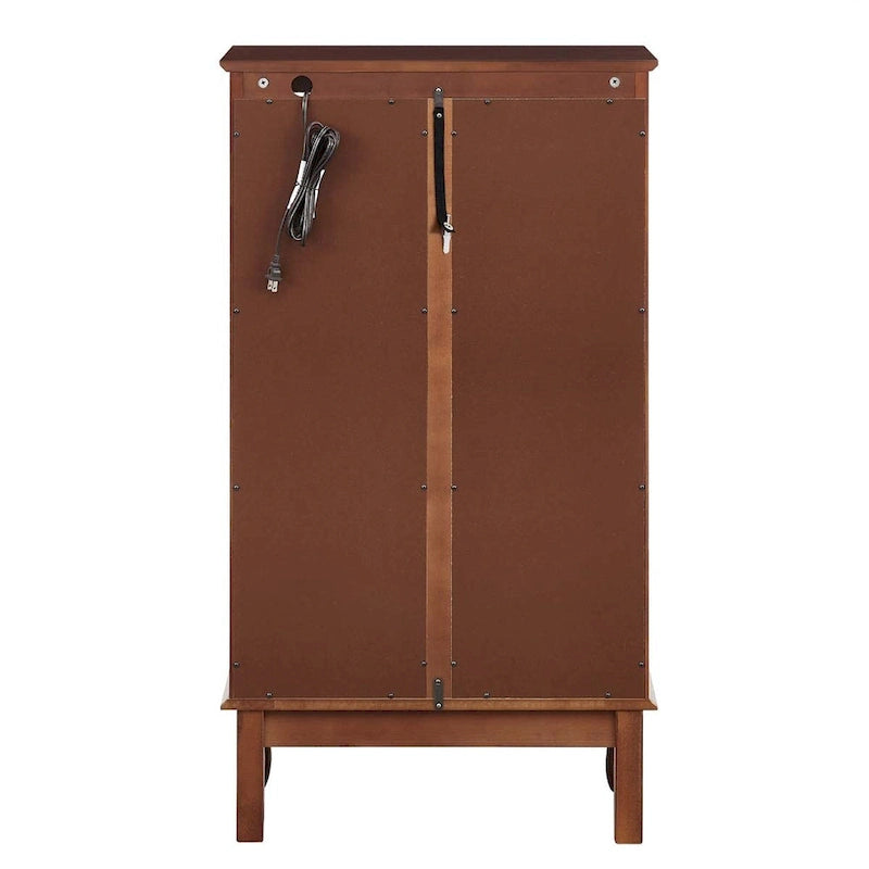 Curio Cabinet Lighted Curio Diapaly Cabinet with Adjustable Shelves
