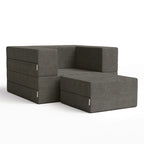 Jaxx Zipline Convertible Sleeper Chair and Ottoman/ Twin-size Bed