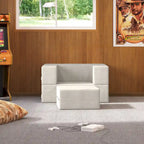 Jaxx Zipline Convertible Sleeper Chair and Ottoman/ Twin-size Bed