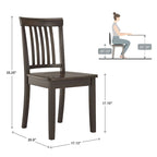 Wilmington II 48-Inch Rectangular Antique Black 5-Piece Dining Set by iNSPIRE Q Classic