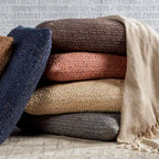 Pouf/Cuscino da pavimento Faxon in iuta testurizzata The Curated Nomad