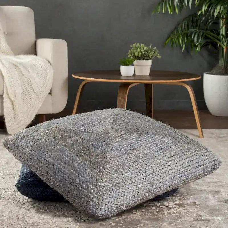 Pouf/Cuscino da pavimento Faxon in iuta testurizzata The Curated Nomad